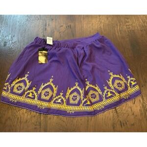 Harry Potter Chocolate Frog Skirt Purple Gold Hot Topic Plus Size 2X NWT